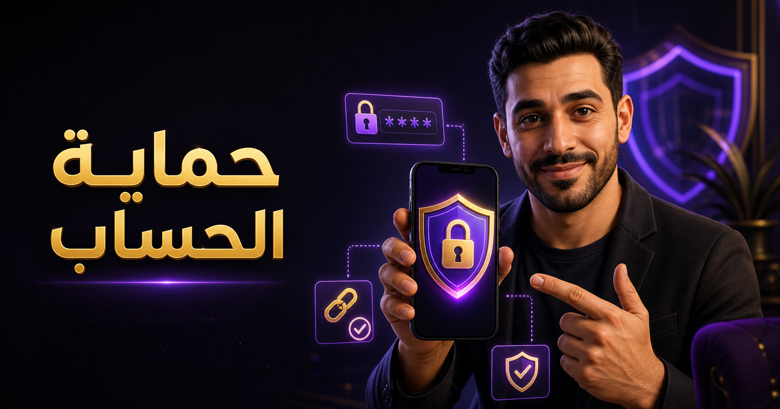 رسم توضيحي لحماية حساب كازينو أونلاين في مصر عبر كلمة مرور والتحقق من الرابط