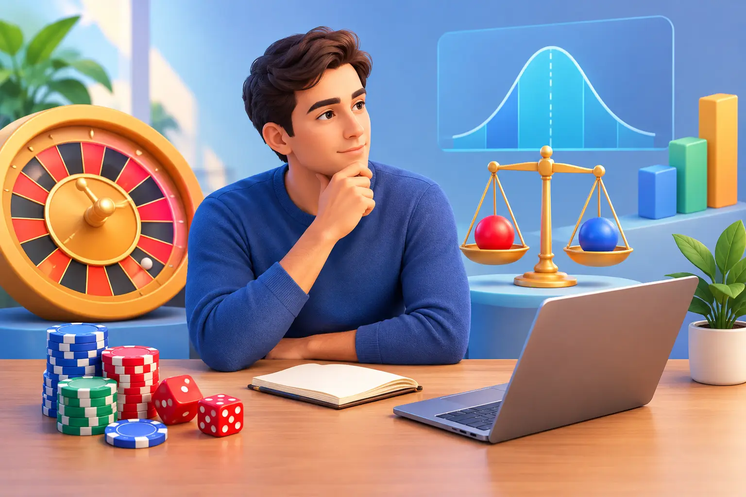 دليل فهم احتمالات اللعب واتخاذ قرارات أهدأ