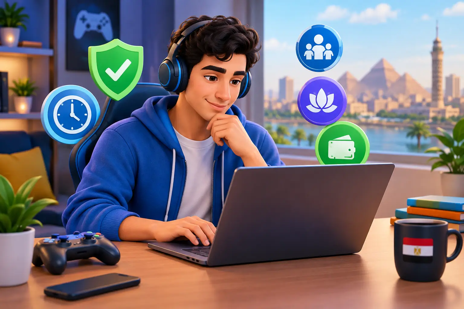 نصائح اللعب المسؤول أونلاين للاعب المصري
